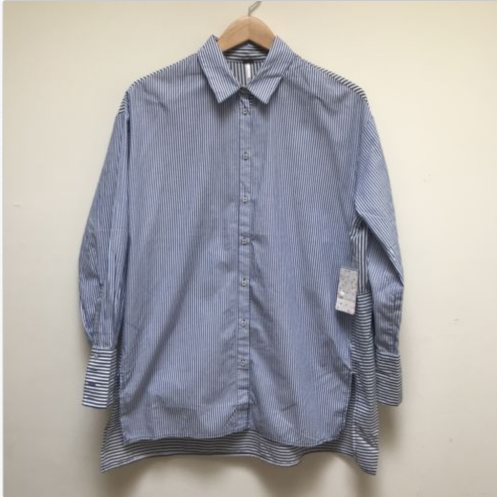 Free People | Striped Oversize Lake House Shirt